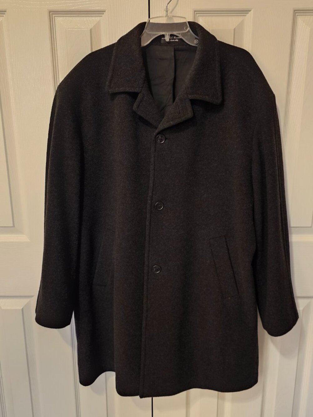 Andrew Fezza, Men's Cashmere Blend, Coat, black size 44